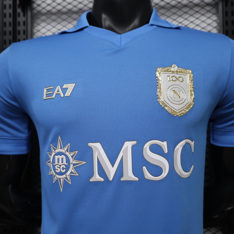 Player Version 26/27 Napoli Home Blue Jersey with NFC Chip