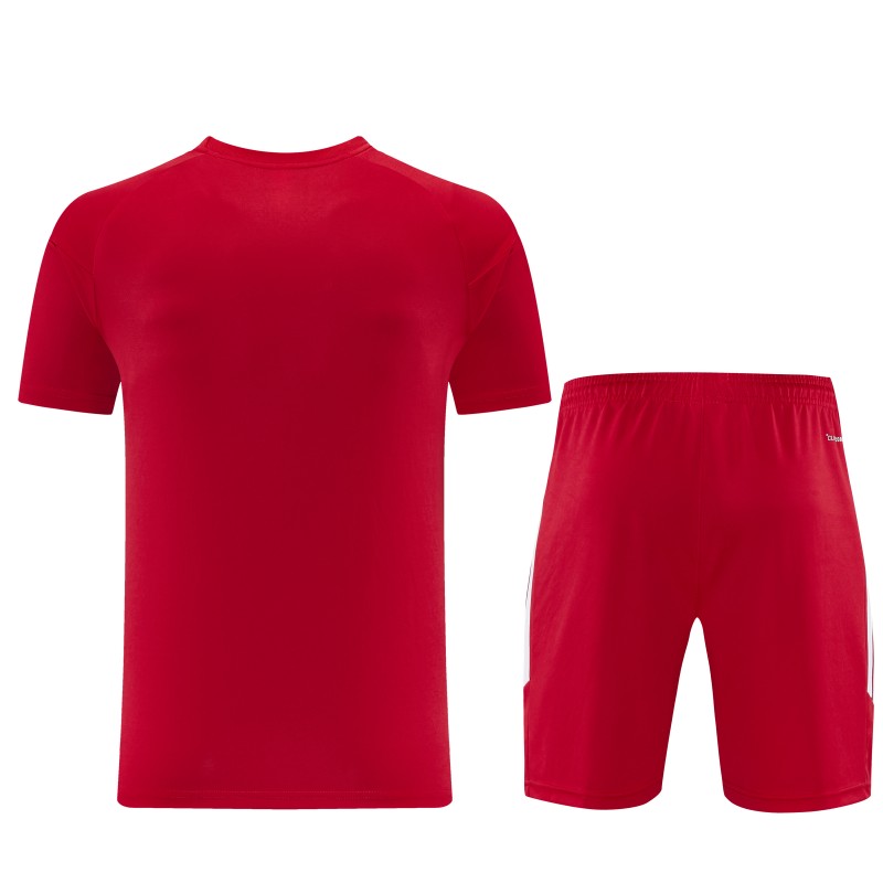 26/27 Adidas 14  Red Short Sleeve+Soccer Shorts