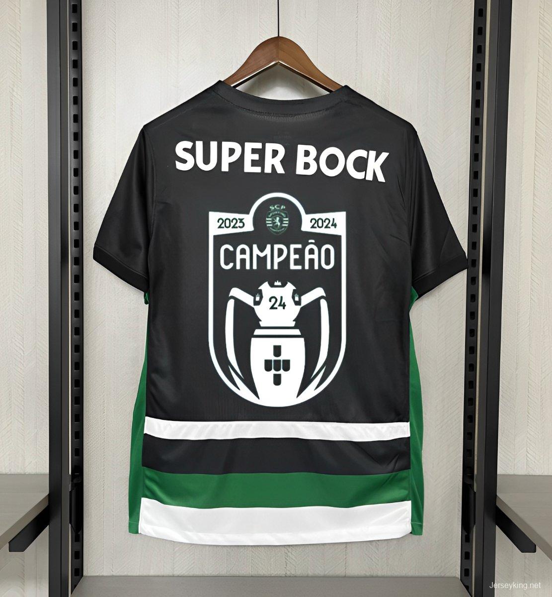 24/25 Sporting Lisbon Home Jersey With Campeões Printing