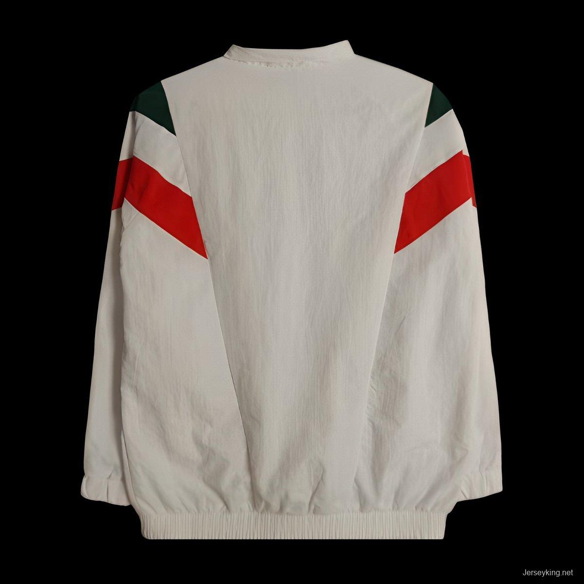 2025 Italy White Windbreaker