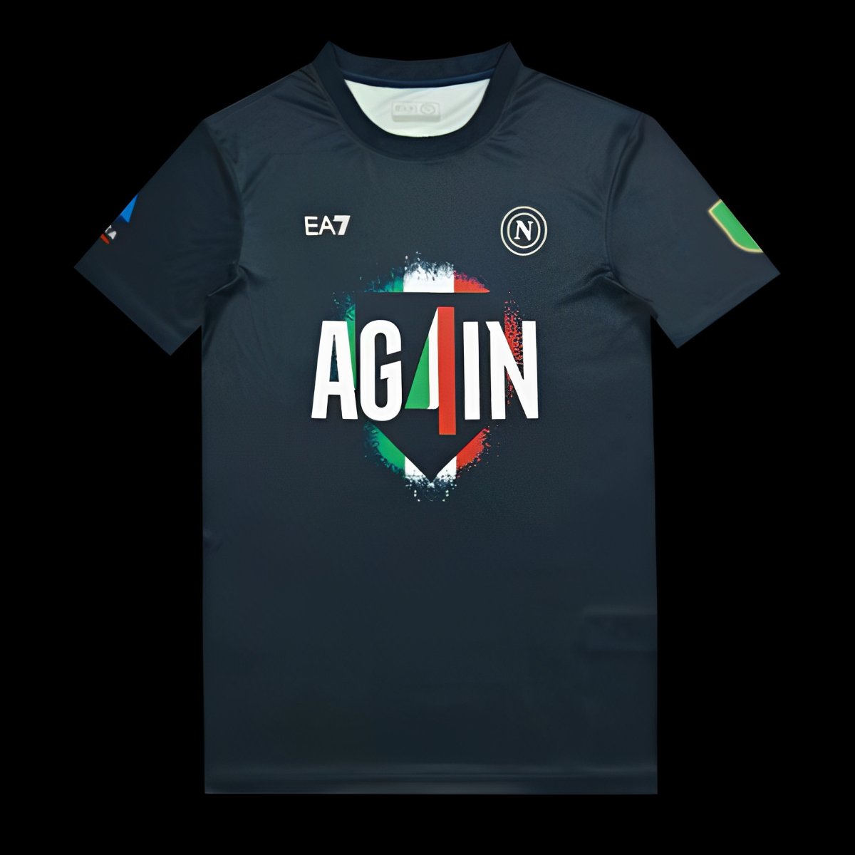 25/26 Napoli EA7 Champion Black T-Shirt