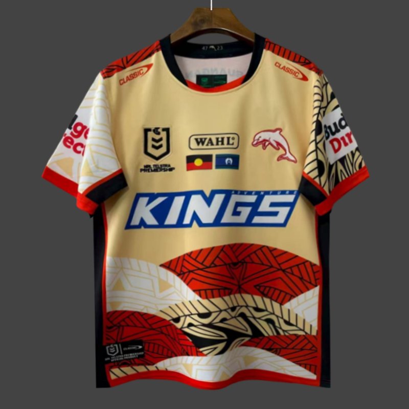 25/26 Dolphins Gold with Indigenous Round  Art Jersey