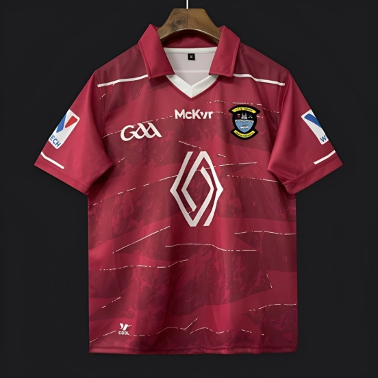 25/26 Westmeath GAA Maroon with Contour Lines Pattern Jersey