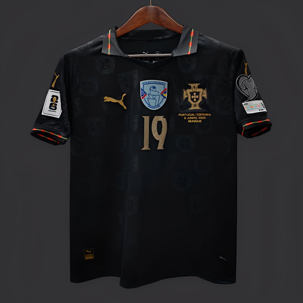 2026 Portugal WCQ Black Out Special Portugal VS ARMENIA Jersey With Full Patches