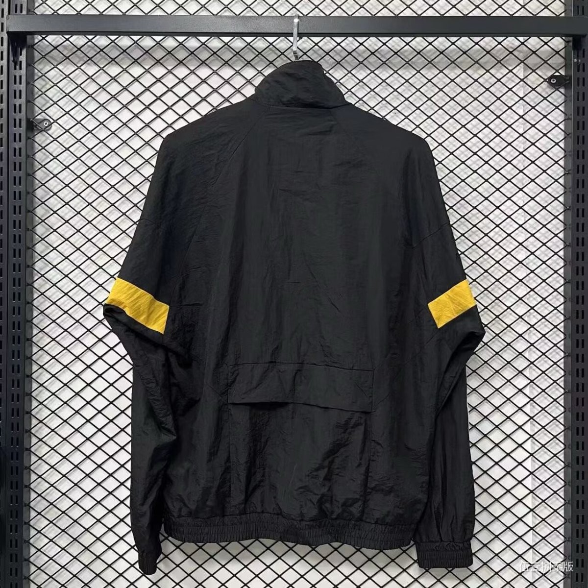 2026 Germany Black Full Zipper Windbreaker