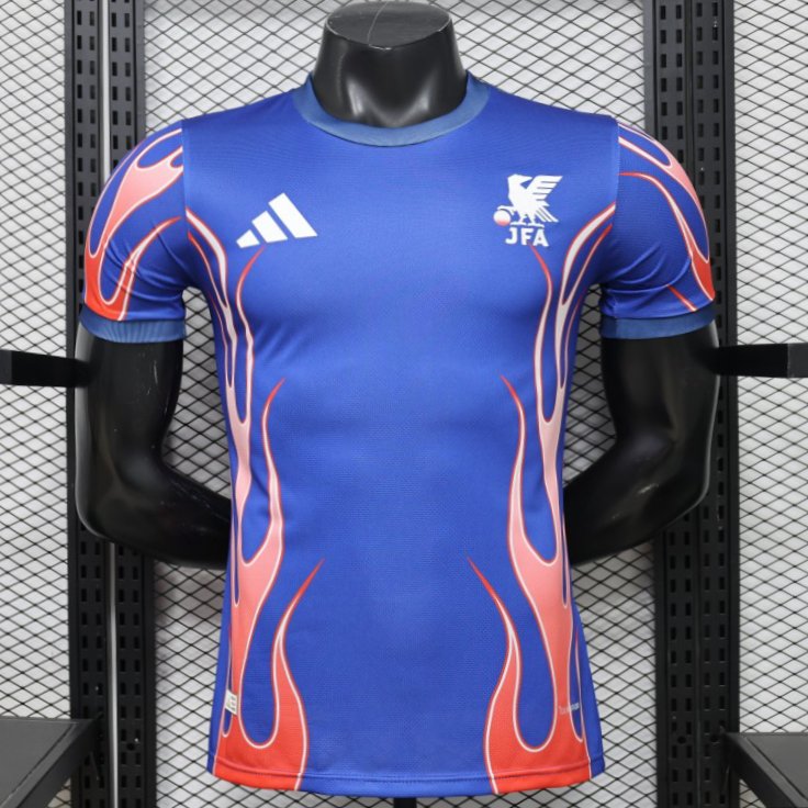 Player Version 2026 Japan Blue with Red Flame Graphic Home Special Edition Jersey