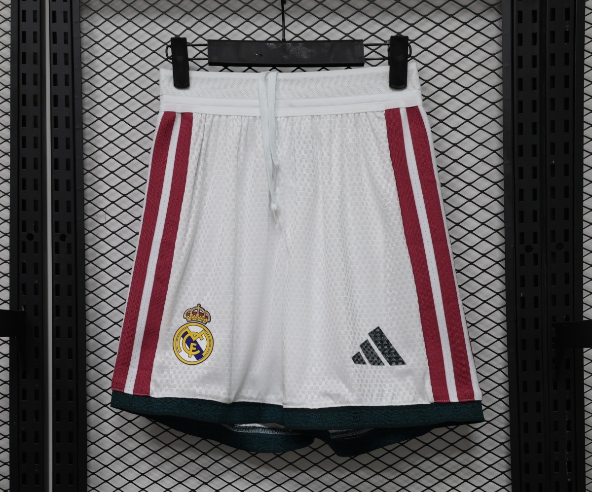 Player Version 26/27 Real Madrid Home  White Shorts (Adidas)