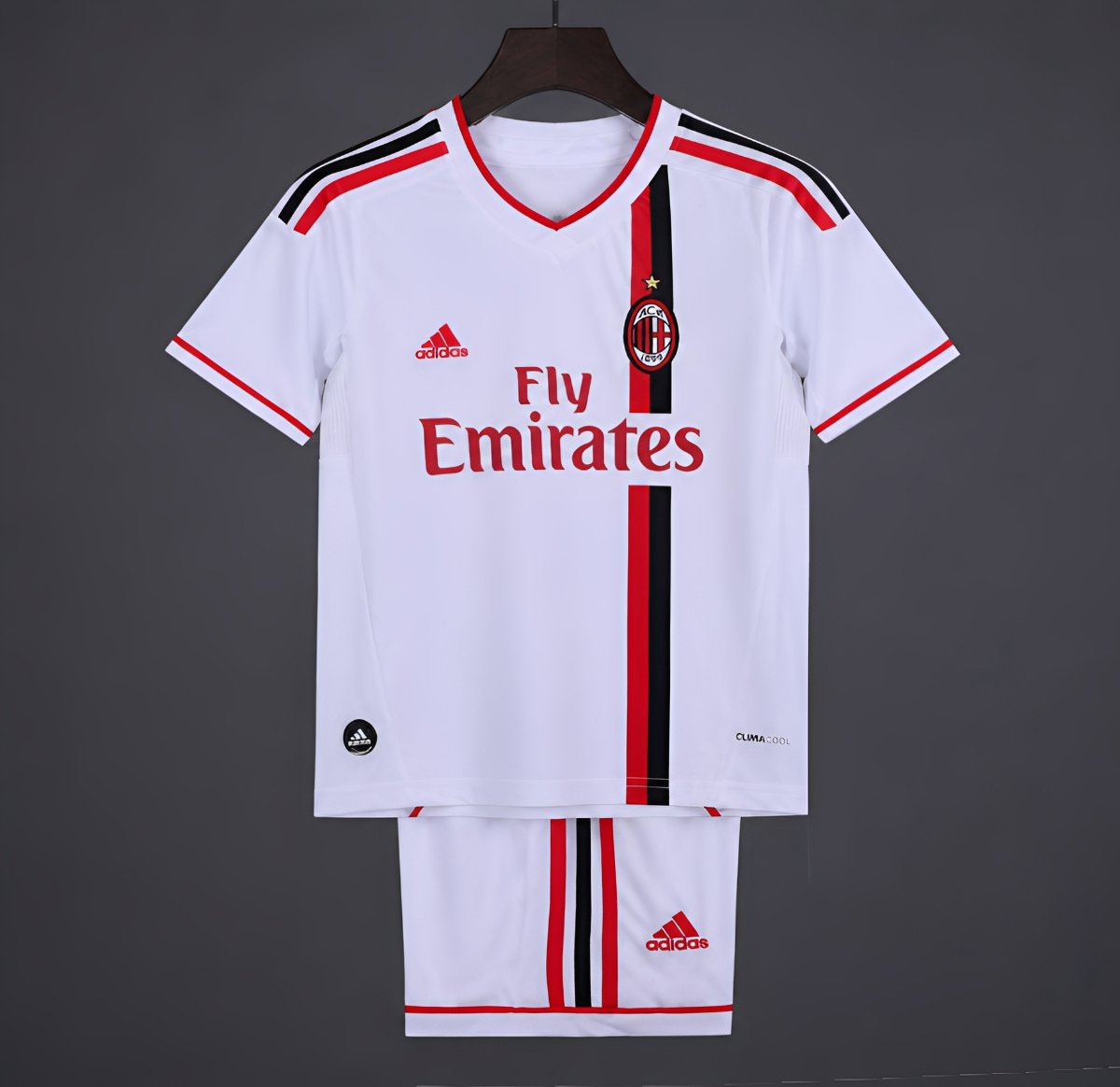 Retro 2010/11 Kids AC Milan White Away Jersey