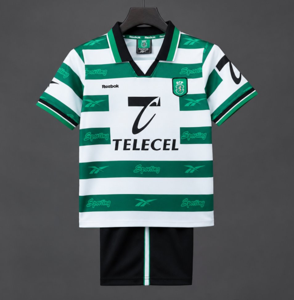 Retro Kids 99/00 Sporting Lisbon Home Jersey