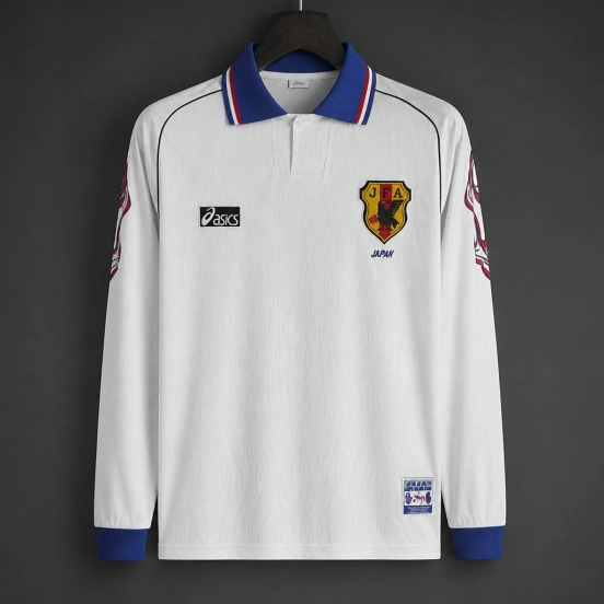 Retro 1998 Japan White Long Sleeve Jersey