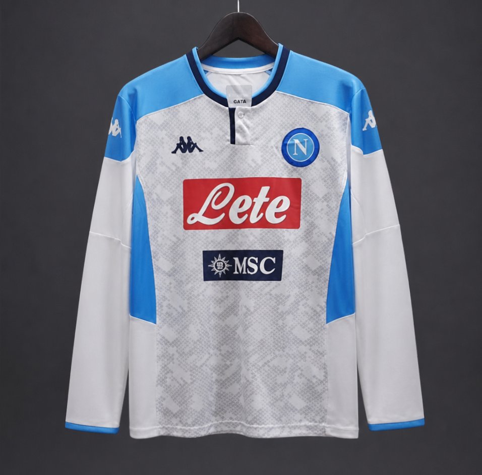 Retro 19/20 Napoli Away Long Sleeve Jersey