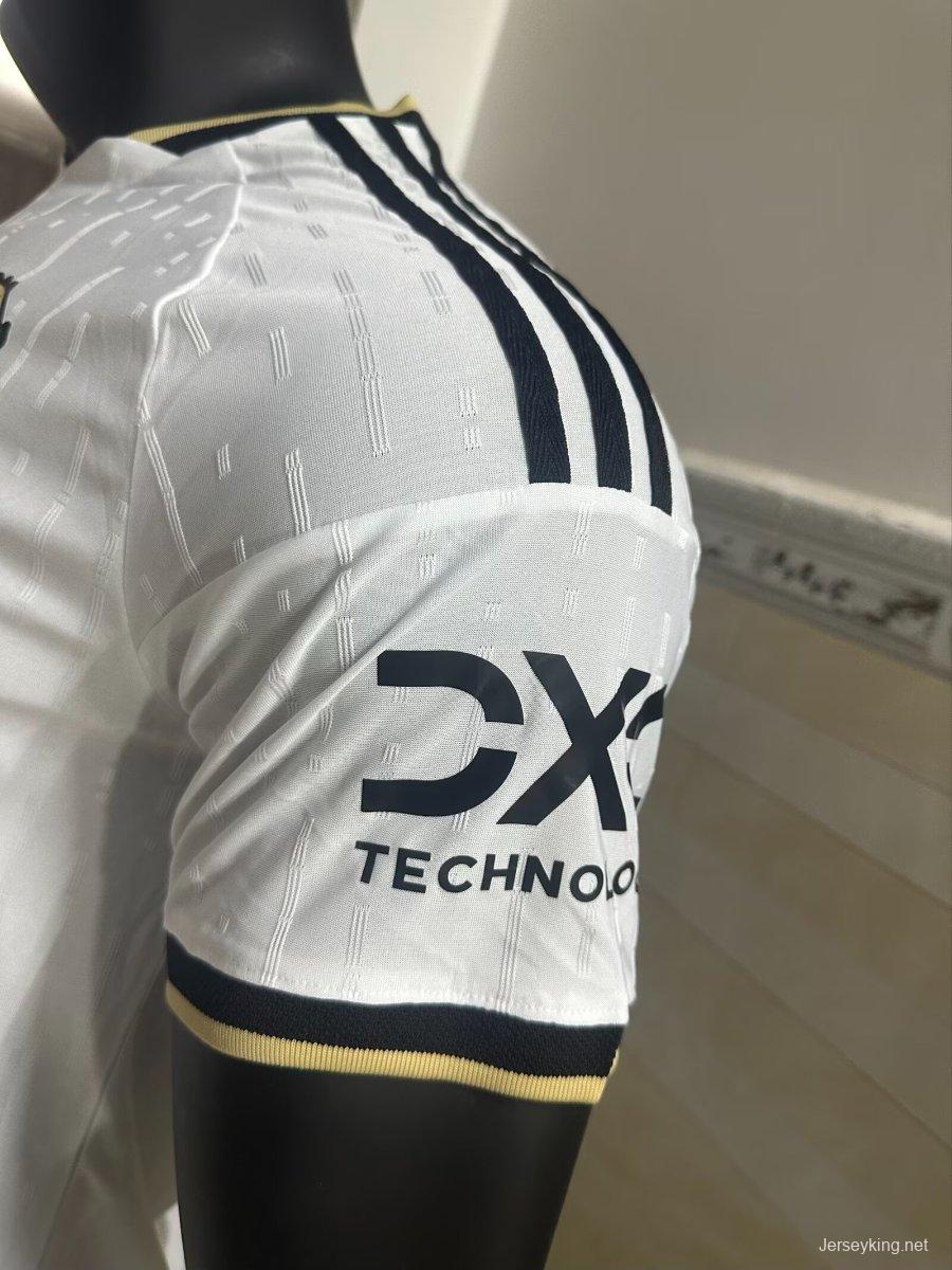 Player Version 26/27 Manchester United White with Gold Trim Away Jersey