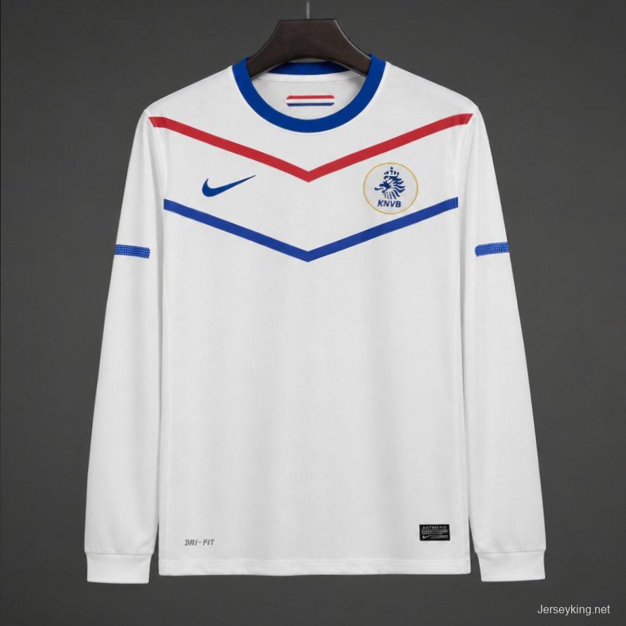 Retro 2012 Netherlands Away Long Sleeve Jersey