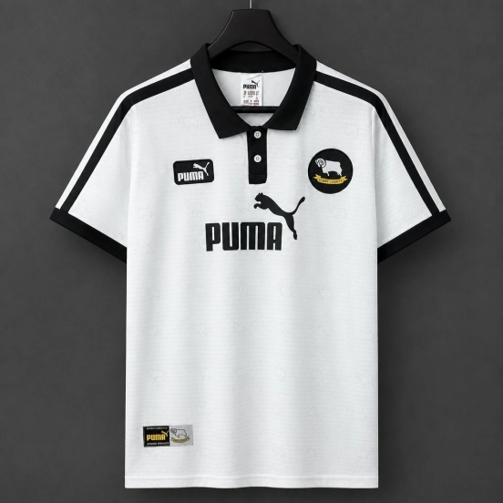 Retro 97/98 Derby County Home White Jersey