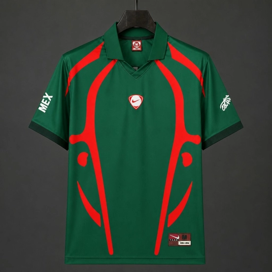 2026 Mexico x Travis Scott Cactus Jack Total 90 Retro Dark Green Jersey