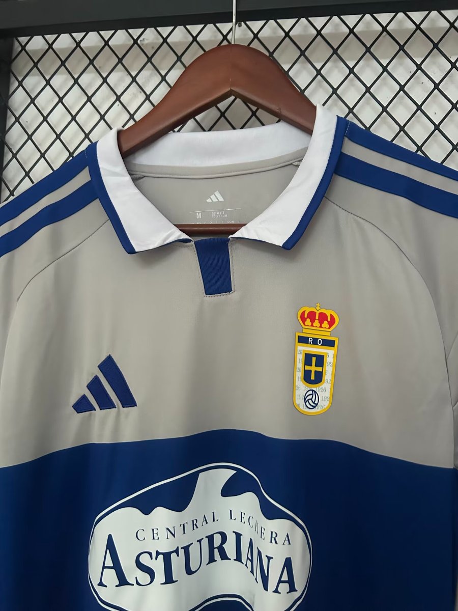 26/27 Real Oviedo Away Light‑grey Jersey