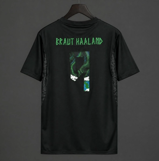 2026 Norway Blackout Special Edition Jersey With Stitched Braut Haaland #9 Namesets