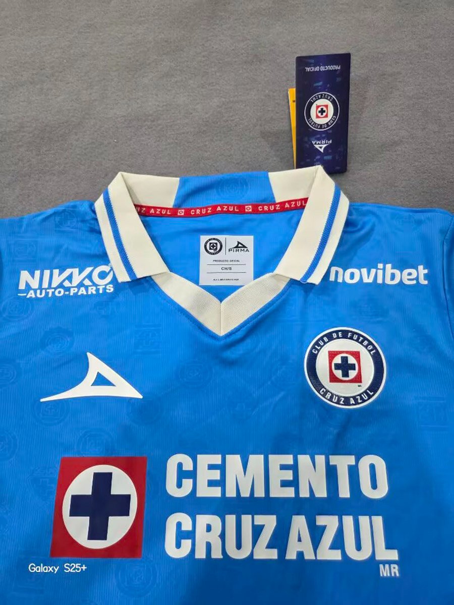 26/27 Cruz Azul Home Long Sleeve Blue Jersey